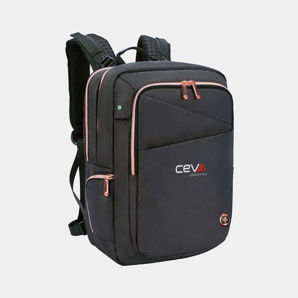 Logo Imprinted SwissDigital Katy Rose Massage Large Travel Backpack Logo Imprinted SwissDigital Katy Rose Massage Large Travel Backpack