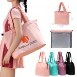 900D Polyester Waterproof Swimming Bag With Wet Dry Separation Custom Printed