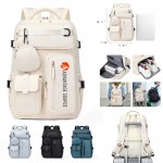 Large Expandable Backpack W/ Separate Shoe Compartment Custom Printed