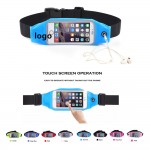 Custom Embroidered Reflective Outdoor Touch Screen Waist Bag Fanny Pack