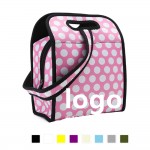 Rectangle Neoprene Lunch Tote With Shoulder Strap Custom Printed