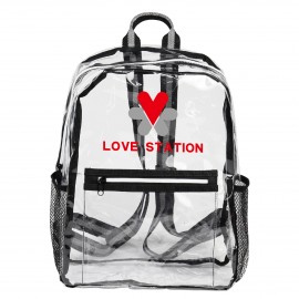 Custom Printed Biodegradable Clear Backpack-I  Custom Printed Biodegradable Clear Backpack-I