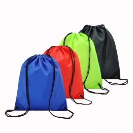 Logo Imprinted Polyester Drawstring Sports Pack  Logo Imprinted Polyester Drawstring Sports Pack