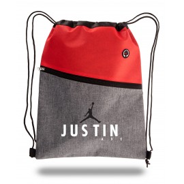 Two-Tone Drawstring Cinch Backpack Logo Imprinted  Two-Tone Drawstring Cinch Backpack Logo Imprinted