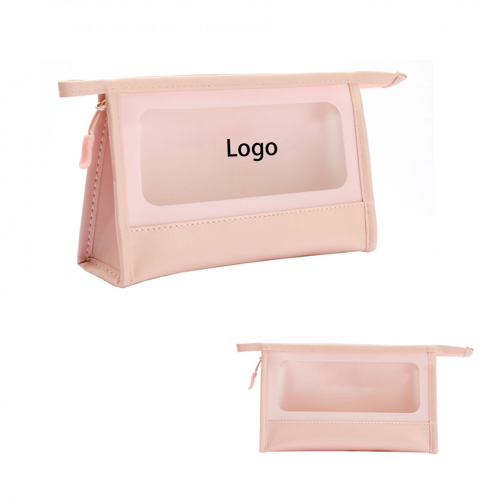 Waterproof Clear Toiletry Bag Cosmetic Bag Custom Embroidered