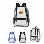 Clear PVC Water-Resistant Stadium Backpack with Logo