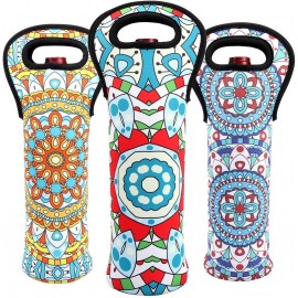 Personalized Neoprene Wine Tote Carrier Bag