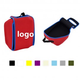 Neoprene Suitcase Type Lunch Tote Bag Custom Embroidered