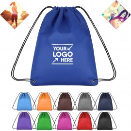 Eco-Friendly Non-Woven Drawstring Backpack Custom Embroidered  Eco-Friendly Non-Woven Drawstring Backpack Custom Embroidered