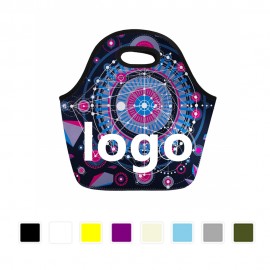 Neoprene Lunch Bag With Handle Logo Imprinted