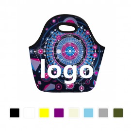 Neoprene Lunch Bag With Handle Logo Imprinted  Neoprene Lunch Bag With Handle Logo Imprinted