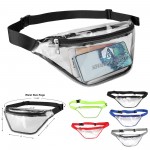 Clear PVC Waterproof Waist Bag Custom Embroidered