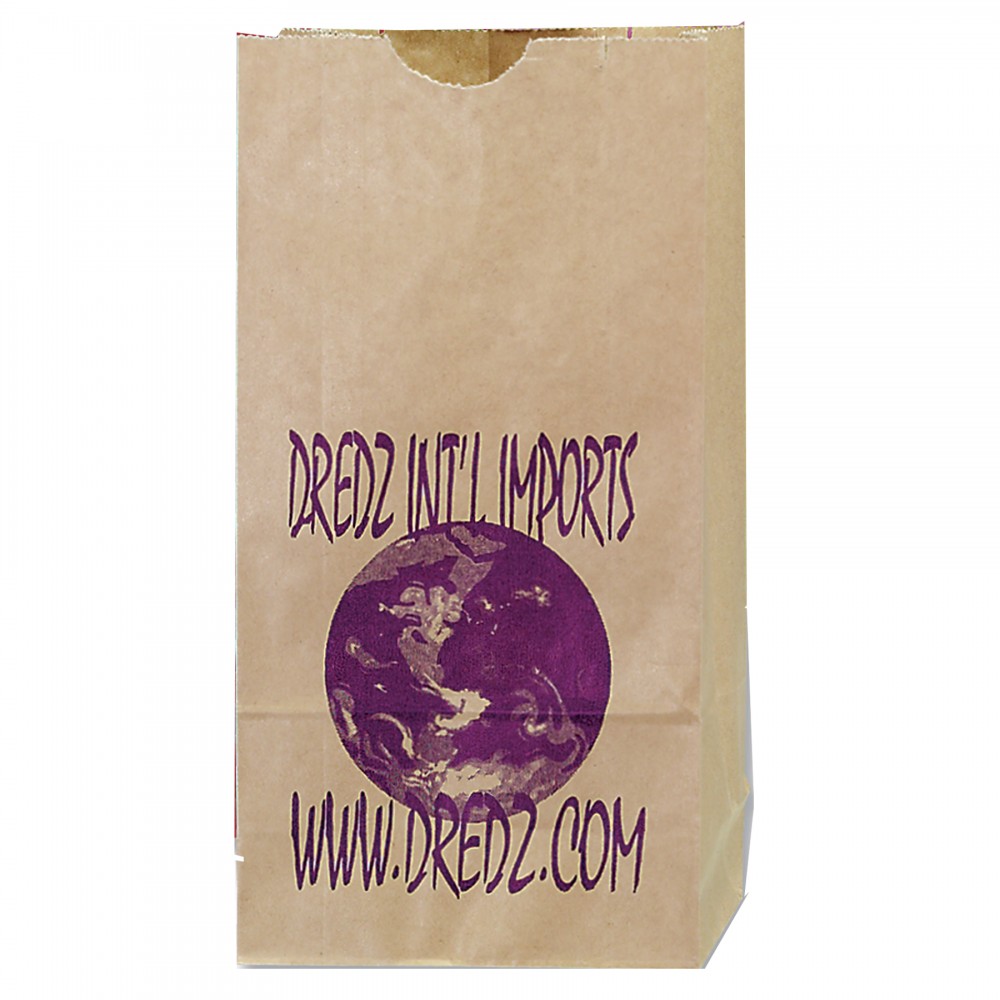 Logo Imprinted Natural Popcorn Bags (4 1/4"x2 3/8"x8 3/16")