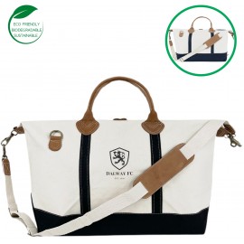Logo Imprinted Weekender Duffle Bag - Black  Logo Imprinted Weekender Duffle Bag - Black
