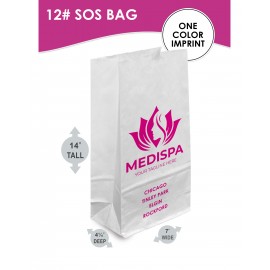 12# SOS Bag With One Color Printing Logo Imprinted  12# SOS Bag With One Color Printing Logo Imprinted