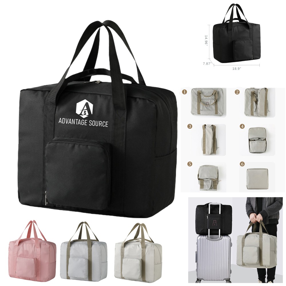 Custom Embroidered Foldable Travel Tote Bag Waterproof Custom Embroidered Foldable Travel Tote Bag Waterproof