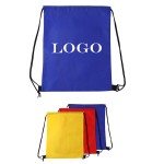 Non-woven Drawstring Backpack Custom Embroidered