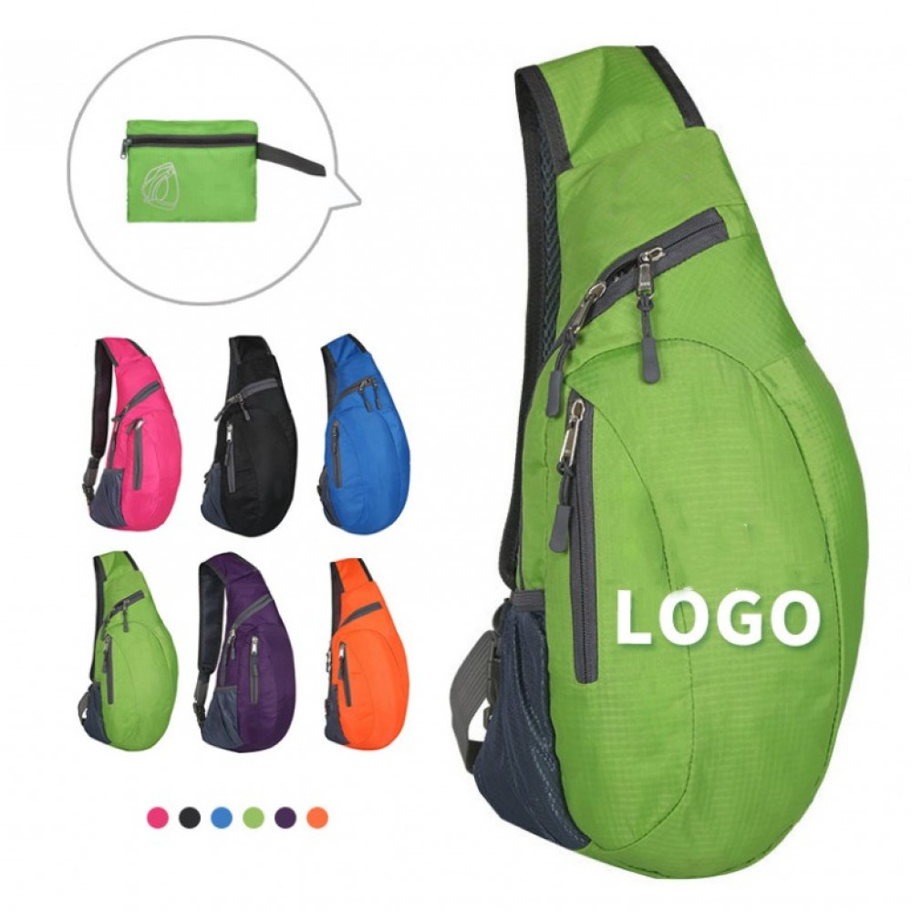 Custom Embroidered Waterproof Portable Variousized Folding Backpack