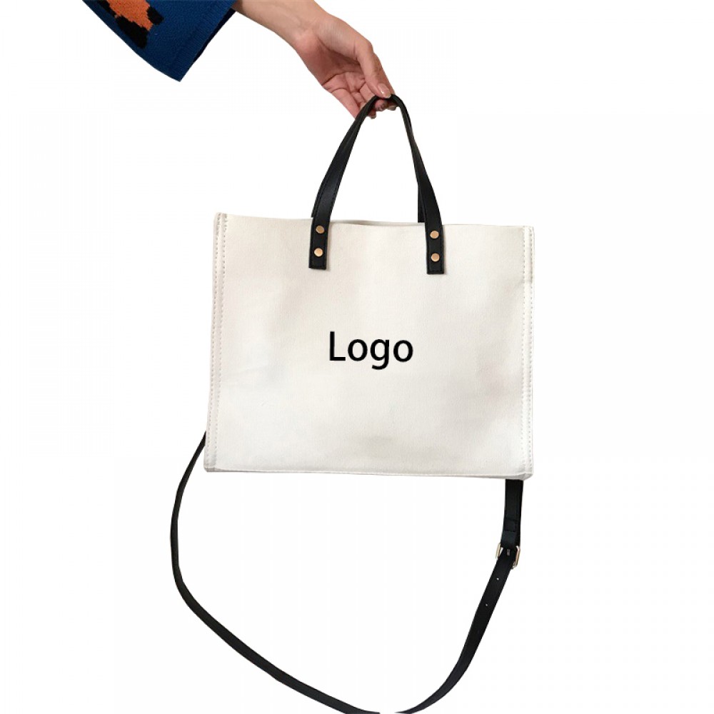 Custom Embroidered Large Capacity Canvas Tote Bag
