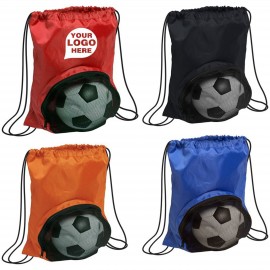 Personalized Striker Drawstring Soccer Backpack