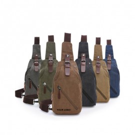 Vintage Sports Messenger Sling Shoulder Bag with Logo