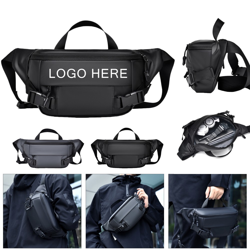 Custom Embroidered Men's Waterproof Sports Waist Bag Custom Embroidered Men's Waterproof Sports Waist Bag