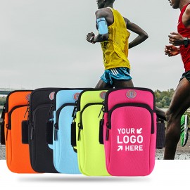 Running Arm Bag For Mobile Phone Logo Imprinted