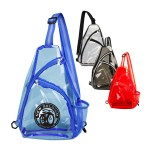 Logo Imprinted 25C FeatherSoft Clear Sling Bag