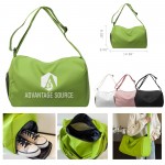 Waterproof Crossbody Sports Travel Bag W/ Wet And Dry Separation Logo Imprinted