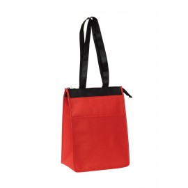 Insulated Lunch Tote zipper closure Custom Embroidered  Insulated Lunch Tote zipper closure Custom Embroidered