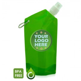 Personalized Collapsible Foldable Sport Bottle Bag w/Carabiner