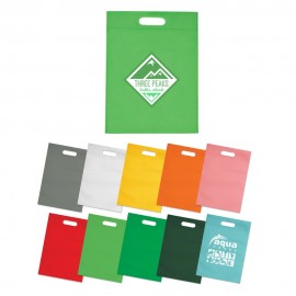 Heat Sealed Non Woven Die Cut Bag (10"x14") Custom Embroidered