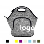 Logo Imprinted Thick Neoprene Lunch Bag With Extra Pocket