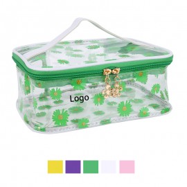 Large Capacity Clear Toiletry Bag Cosmetic Bag Custom Embroidered  Large Capacity Clear Toiletry Bag Cosmetic Bag Custom Embroidered