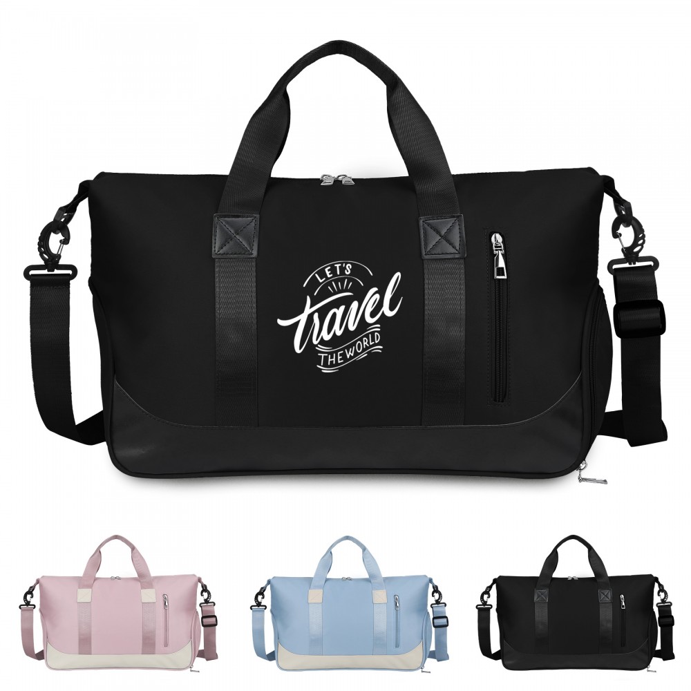 Custom Printed Ocean Wet-Dry Gym Duffel