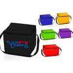 Insulated Non-Woven 6- Pack Cooler Lunch Bag Custom Embroidered