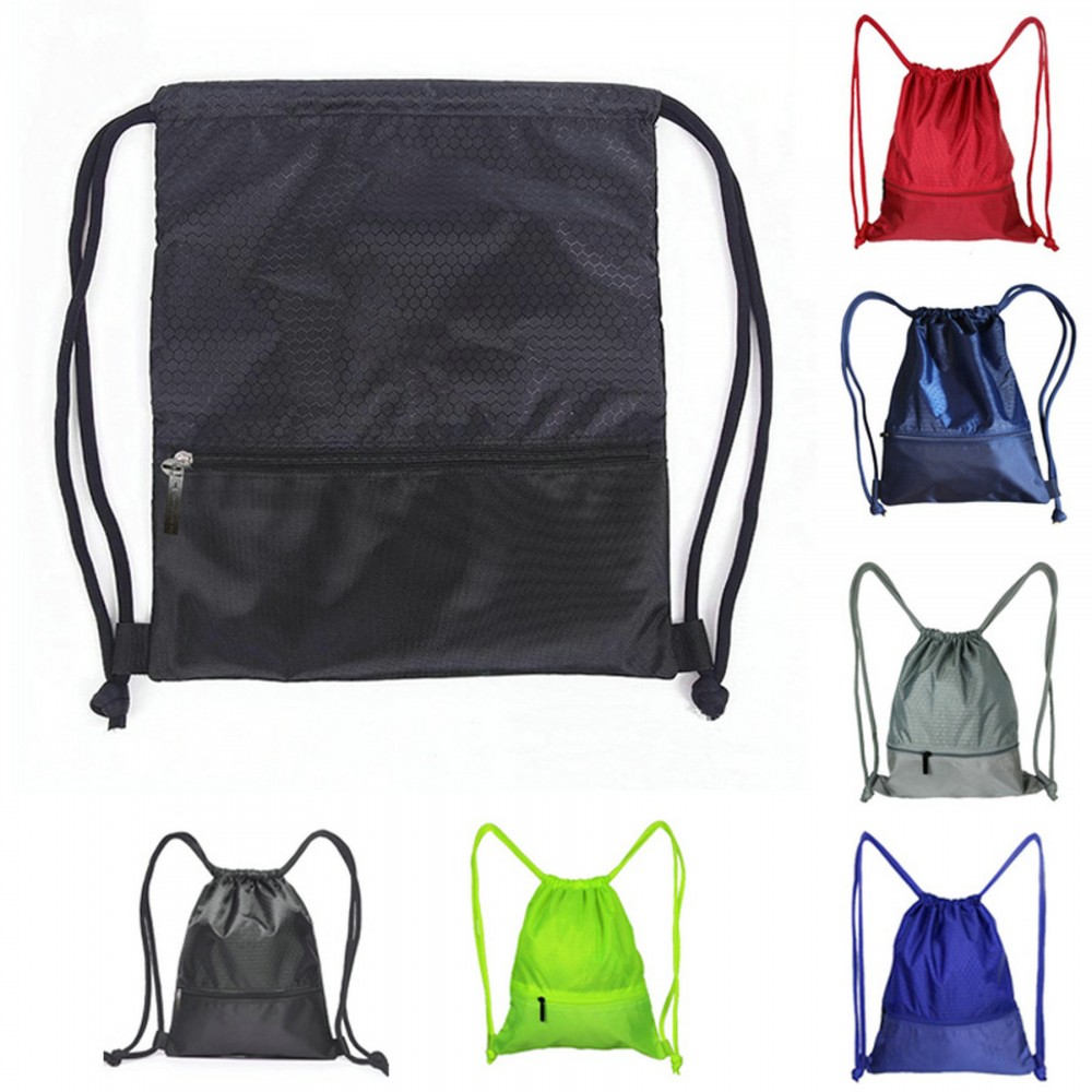 Waterproof Nylon Drawstring Backpacks Custom Printed Waterproof Nylon Drawstring Backpacks Custom Printed