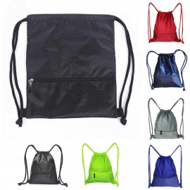 Waterproof Nylon Drawstring Backpacks Custom Printed