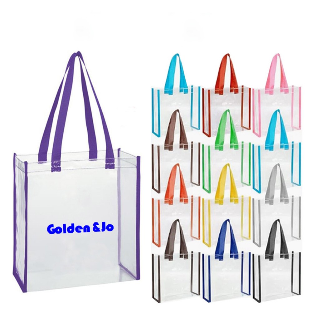 Custom Printed Clear Tote Bag Custom Printed Clear Tote Bag