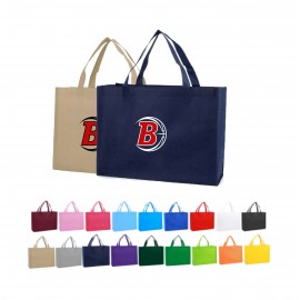 Logo Branded Eco-Friendly Non-Woven Shopping Tote (16'' x 12'' x 6'')