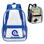 Clear PVC School Backpack Custom Printed