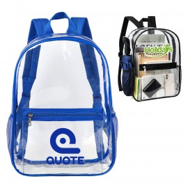Clear PVC School Backpack Custom Printed