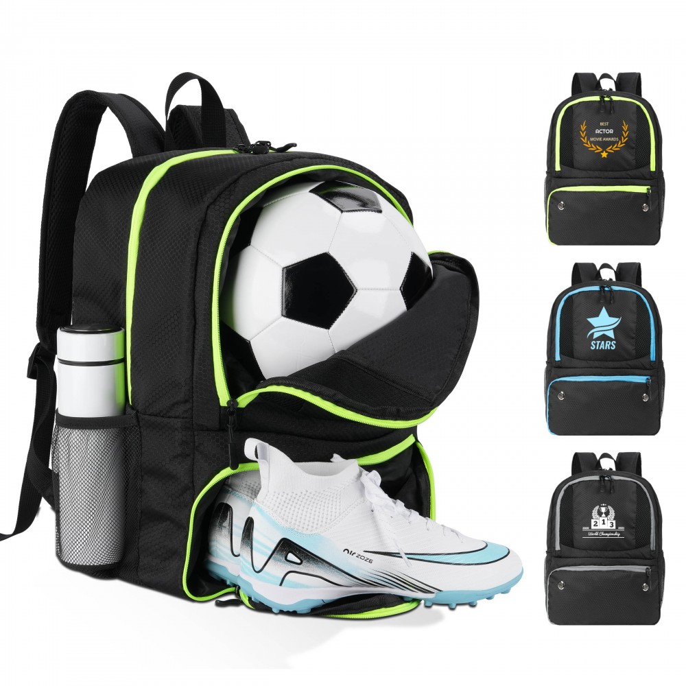 Soccer Bag with Ball Pocket Logo Imprinted