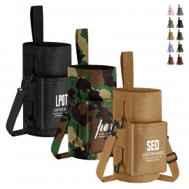 Custom Embroidered Magnetic Water Bottle Bag  Custom Embroidered Magnetic Water Bottle Bag