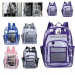 PVC Transparent Backpack Logo Imprinted