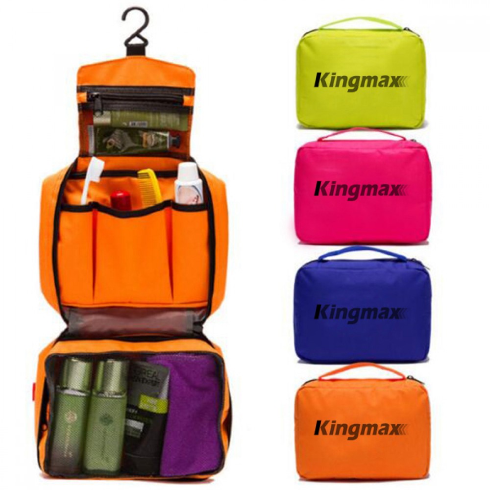 Custom Embroidered Folding Travel Toiletry Kit Custom Embroidered Folding Travel Toiletry Kit