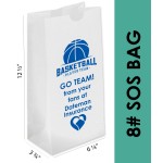 8# SOS Bag With One Color Printing Custom Embroidered