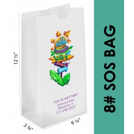 Full Color 8# SOS Bag - Digital Printing Logo Imprinted  Full Color 8# SOS Bag - Digital Printing Logo Imprinted