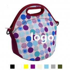 Logo Imprinted Zippered Neoprene Lunch Tote  Logo Imprinted Zippered Neoprene Lunch Tote