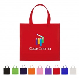 Custom Embroidered Full Color Non-Woven Mini Shopper Tote  Custom Embroidered Full Color Non-Woven Mini Shopper Tote